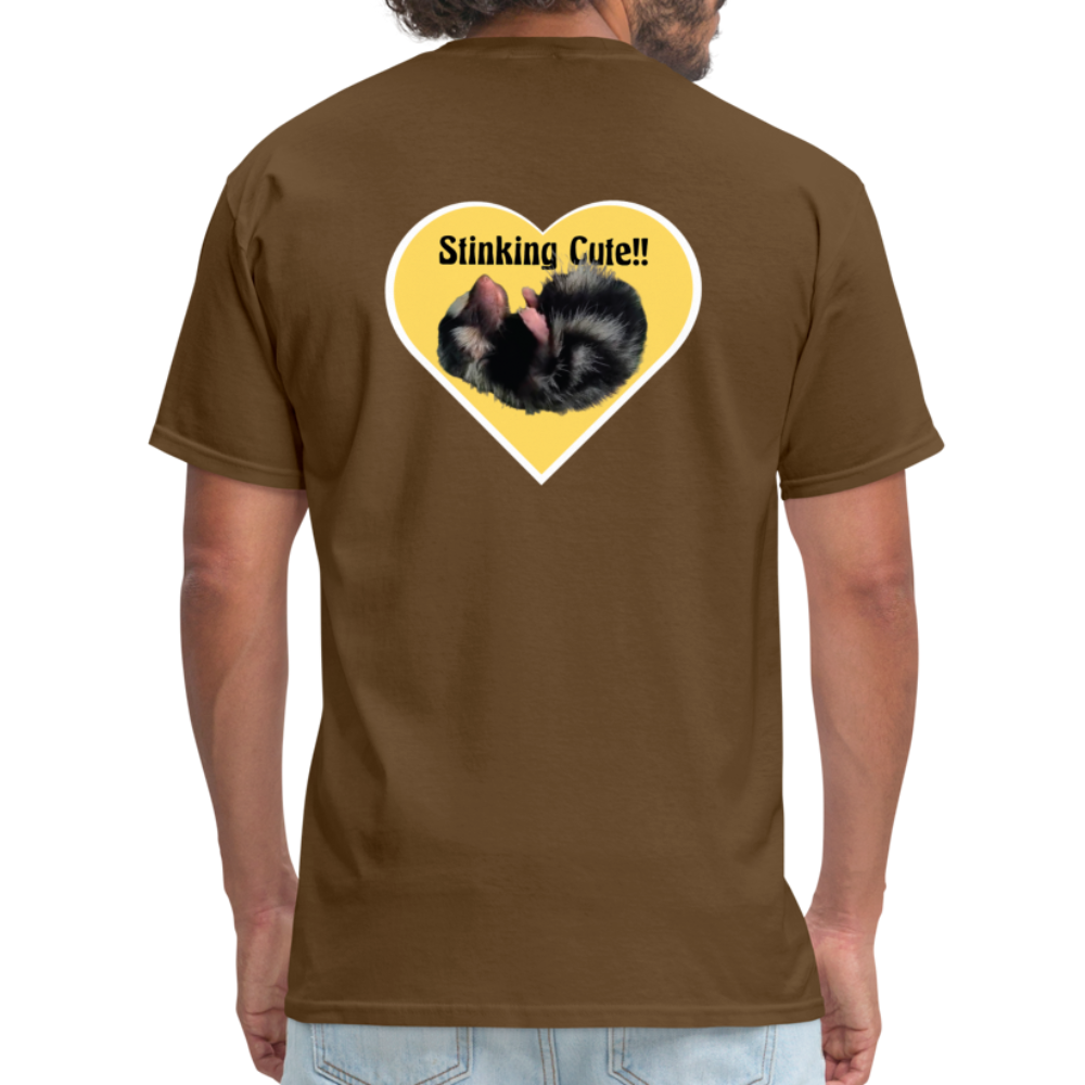 Unisex Classic T-Shirt - Stinking Cute - brown