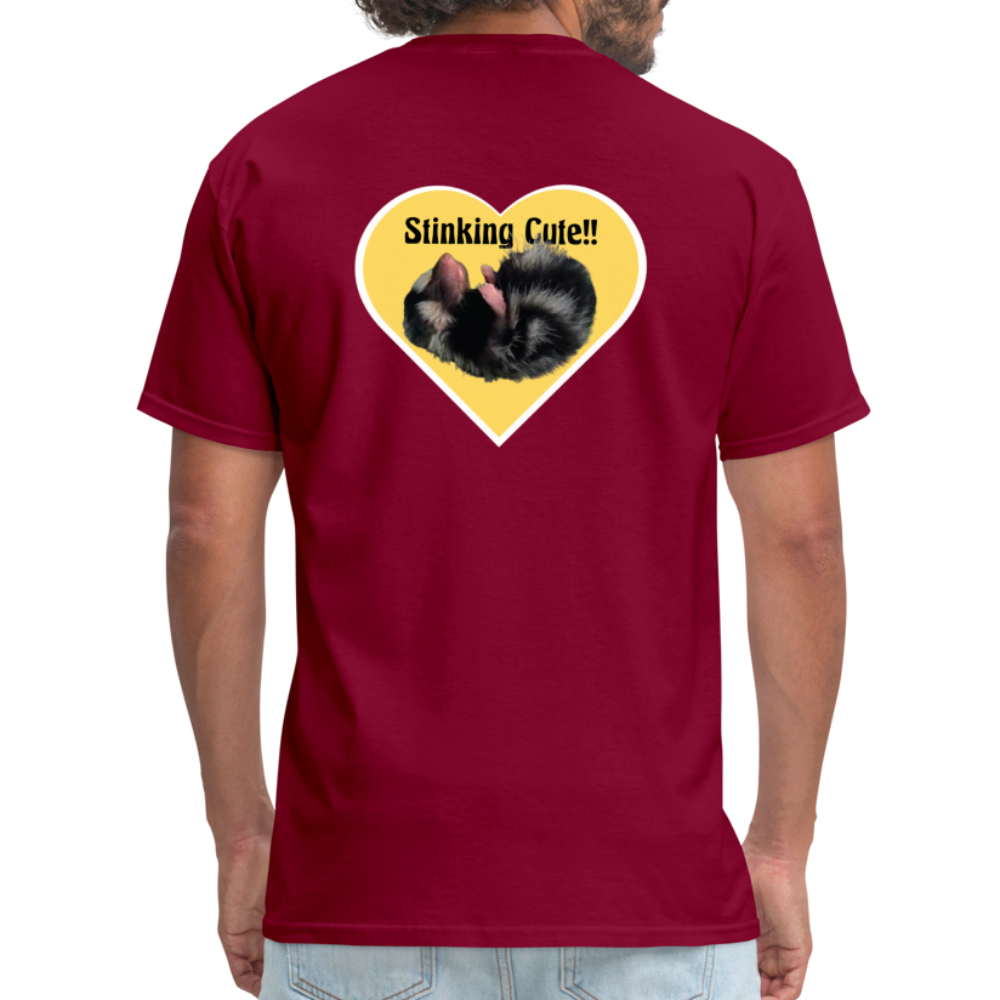 Unisex Classic T-Shirt - Stinking Cute - burgundy