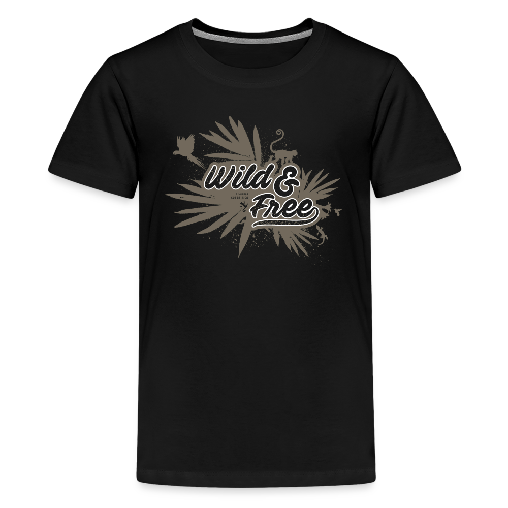Wild & Free Kids' Premium T-Shirt Black - black