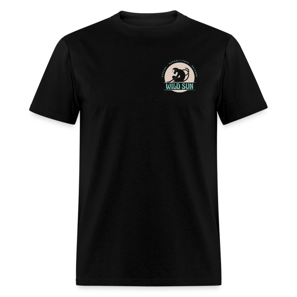 Respect The Locals Unisex T-Shirt - Gray Logo - black