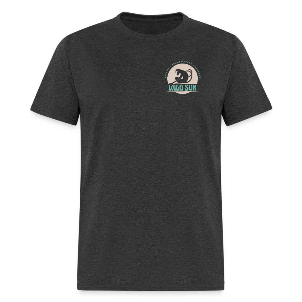 Respect The Locals Unisex T-Shirt - Gray Logo - heather black
