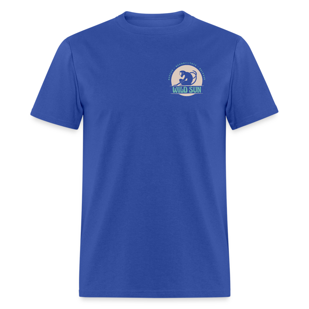 Respect The Locals Unisex T-Shirt - Gray Logo - royal blue