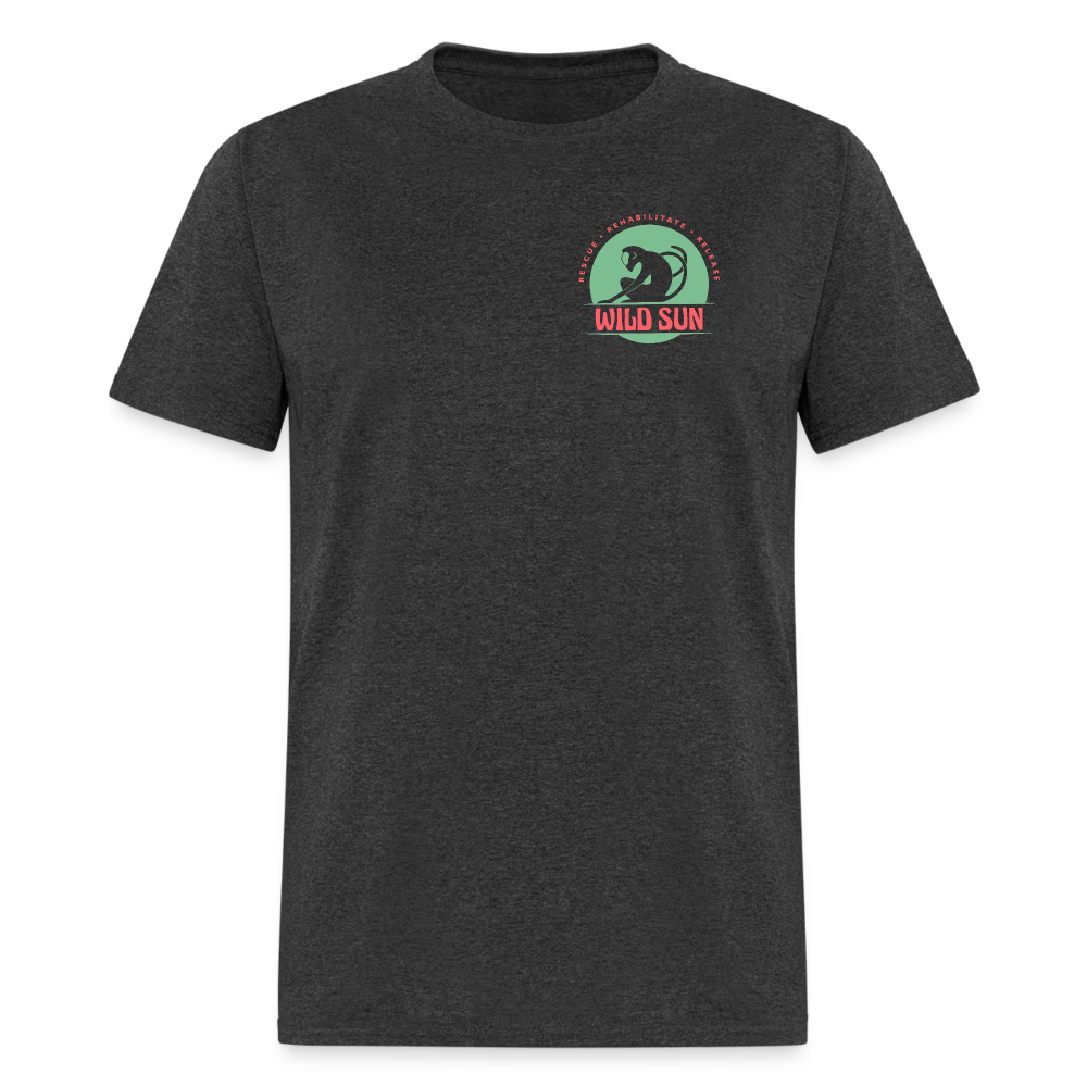 Respect The Locals Unisex Classic T-Shirt - Green Logo - heather black