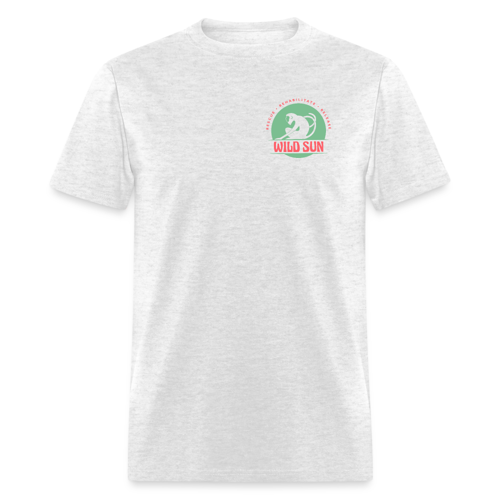 Respect The Locals Unisex Classic T-Shirt - Green Logo - light heather gray