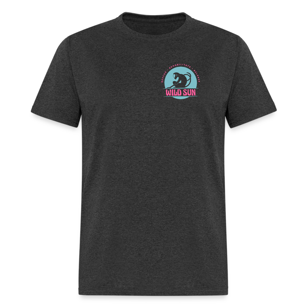 #7 Respect The Locals Unisex Classic T-Shirt - Blue Logo - heather black