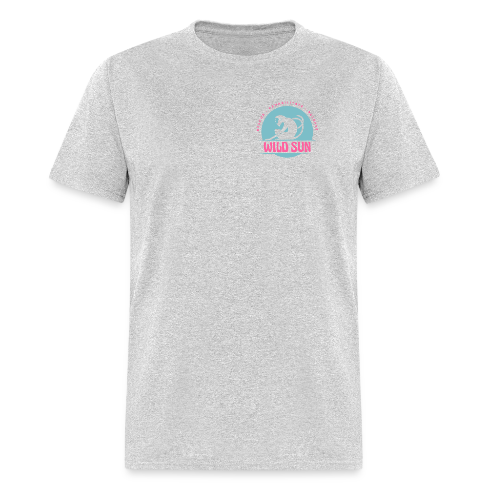 #7 Respect The Locals Unisex Classic T-Shirt - Blue Logo - heather gray
