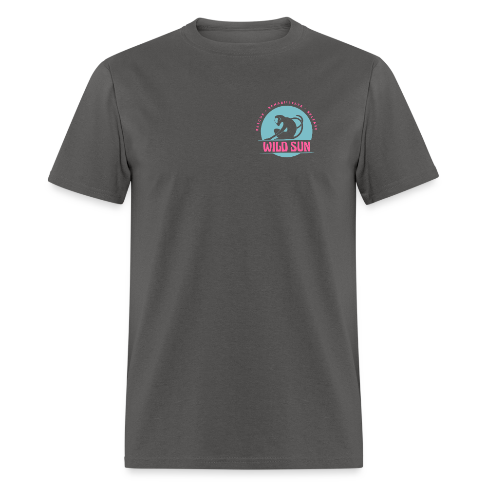 #7 Respect The Locals Unisex Classic T-Shirt - Blue Logo - charcoal