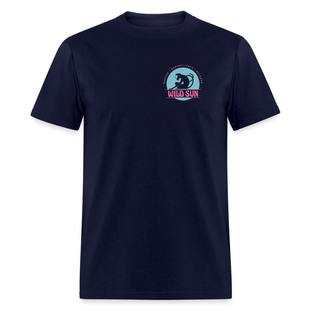 #7 Respect The Locals Unisex Classic T-Shirt - Blue Logo - navy