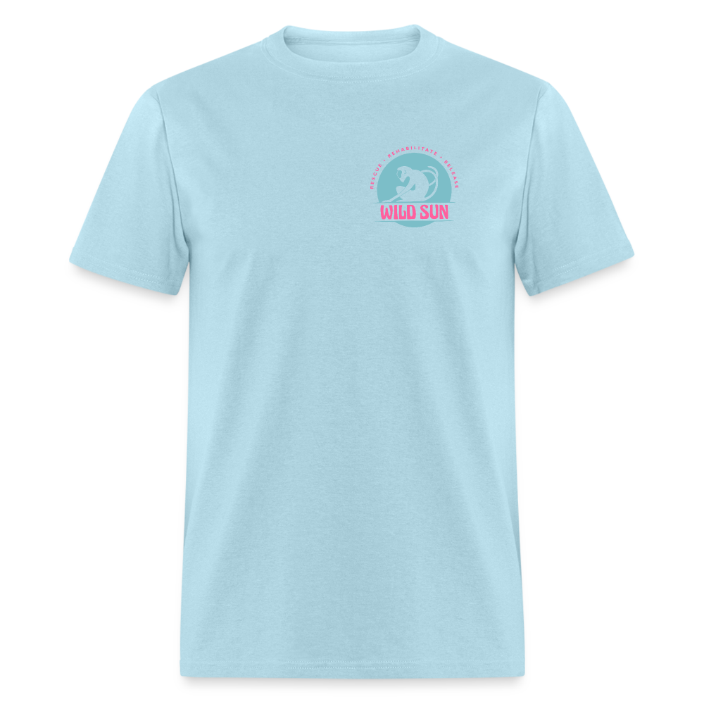 #7 Respect The Locals Unisex Classic T-Shirt - Blue Logo - powder blue