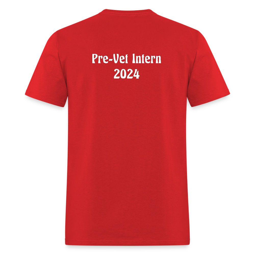 Unisex Classic Pre-Vet Intern T-Shirt 2024 - red