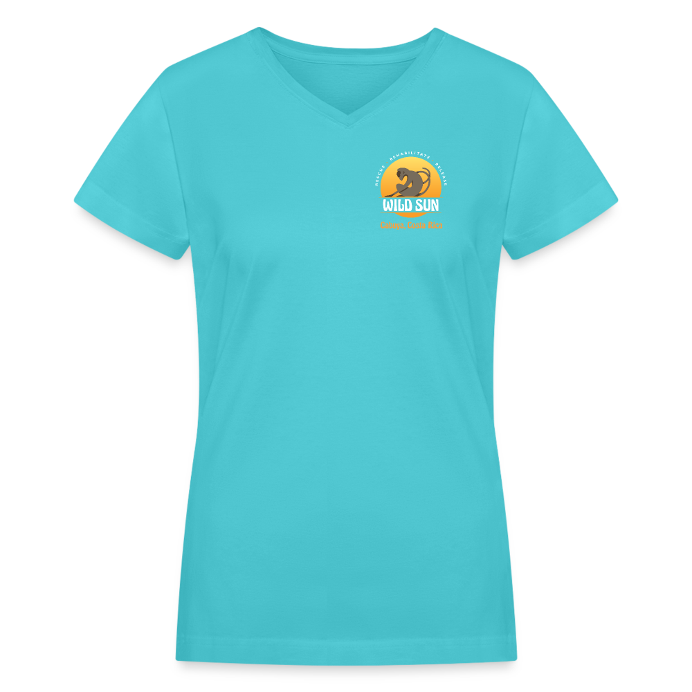 Women's V-Neck T-Shirt Pre-Vet Intern 2024 - aqua