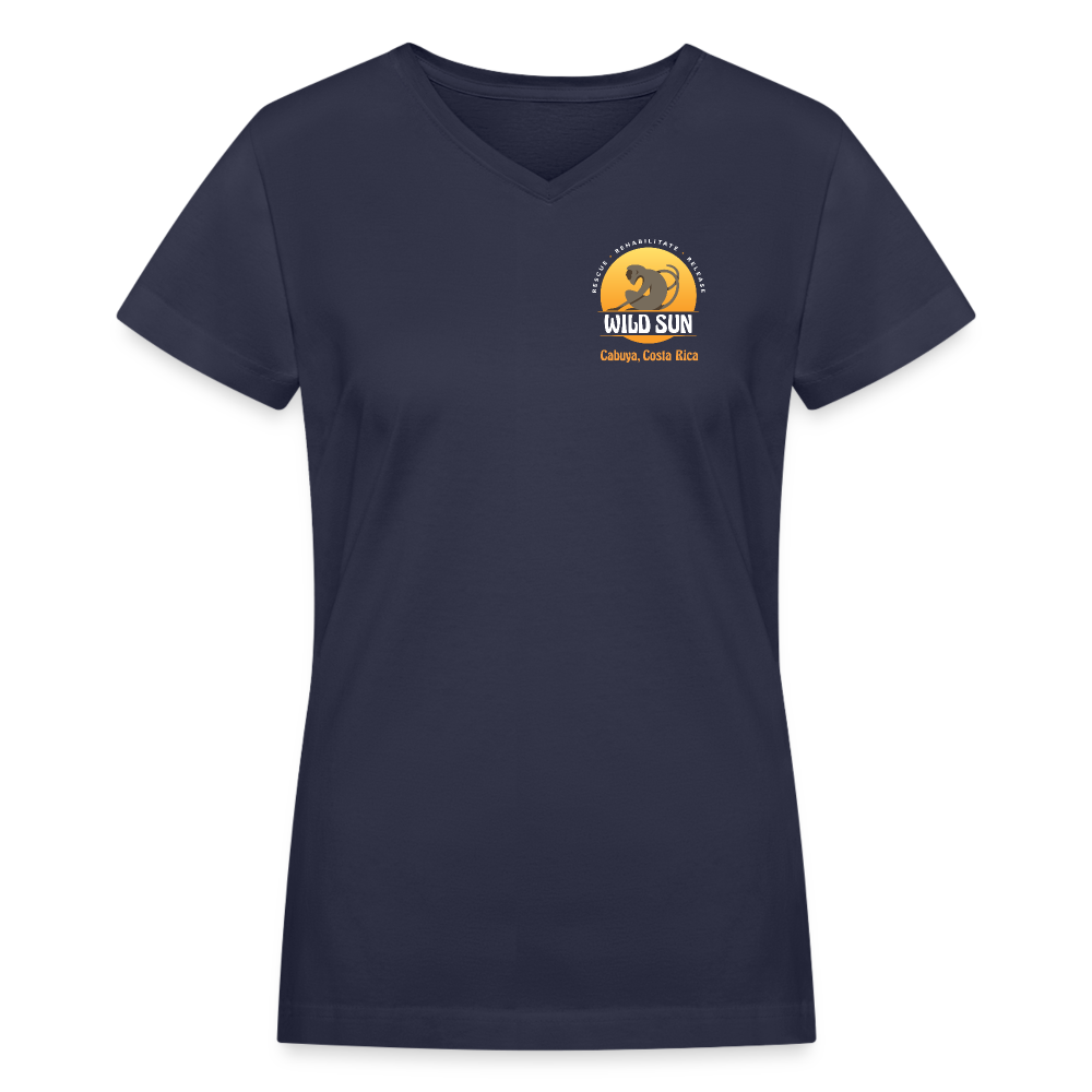 Women's V-Neck T-Shirt Pre-Vet Intern 2024 - navy