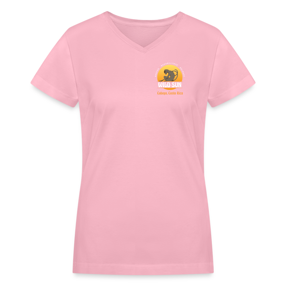 Women's V-Neck T-Shirt Pre-Vet Intern 2024 - pink