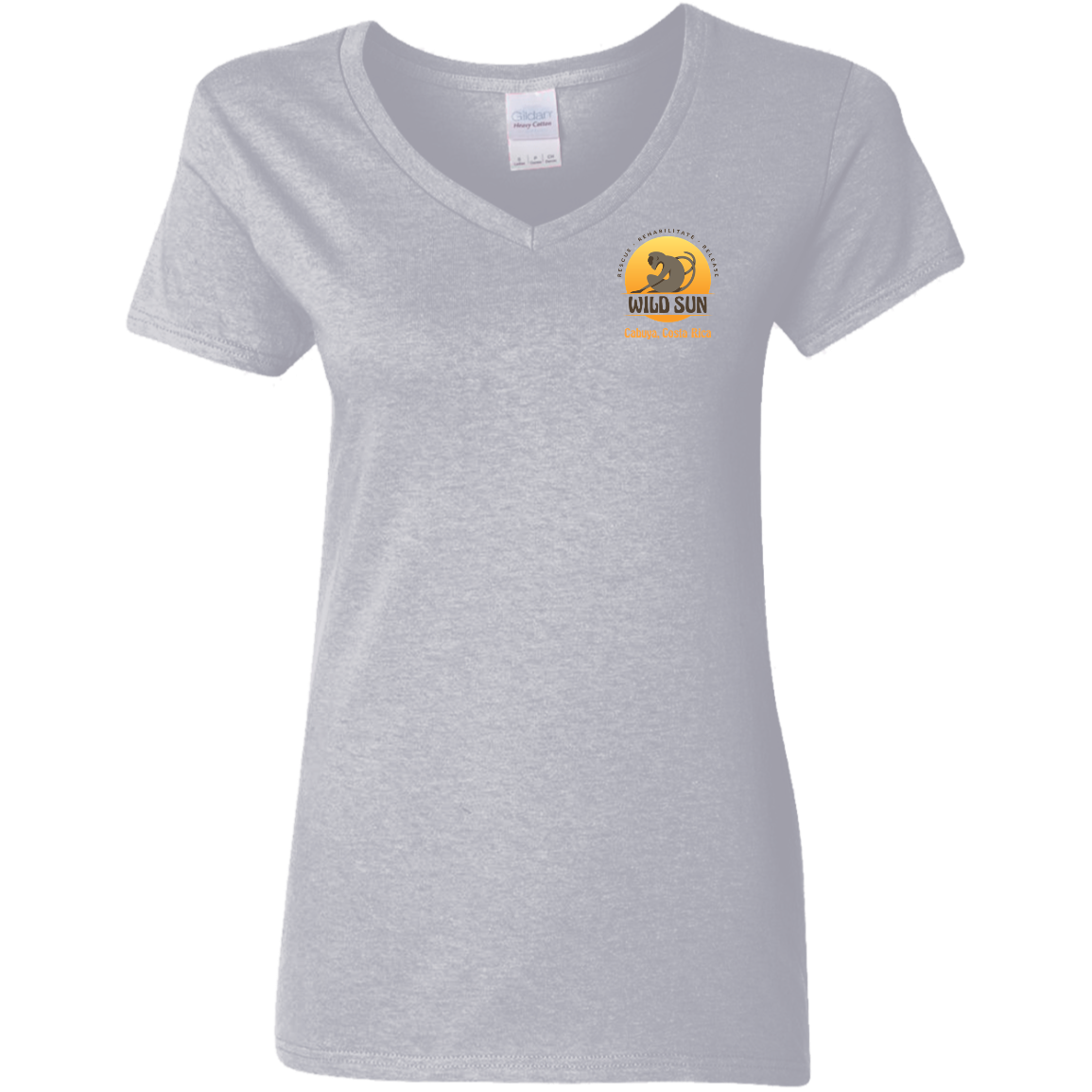 Go Wild Womens V-Neck T-Shirt