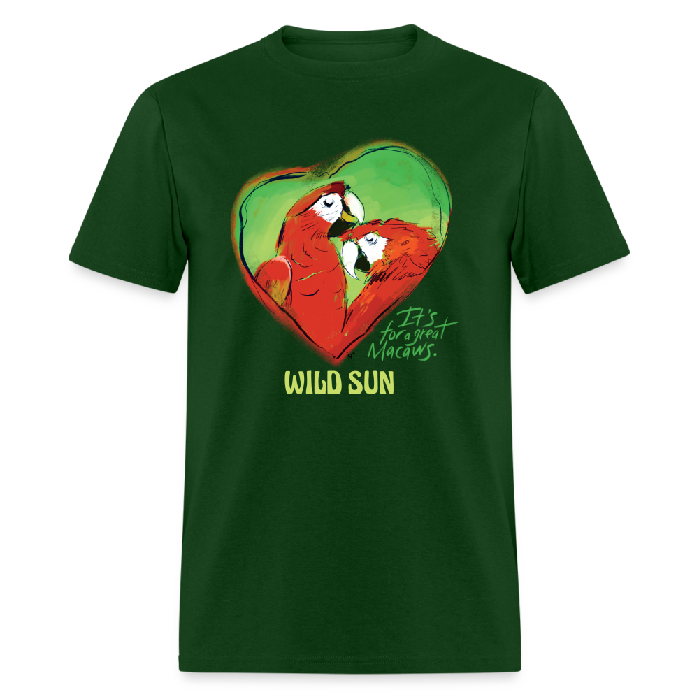 Great Macaws Unisex Classic T-Shirt - forest green