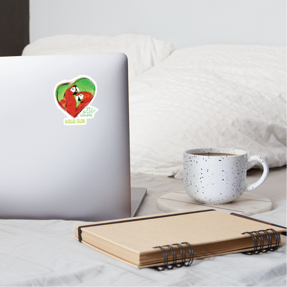 Great Macaws Sticker - white matte