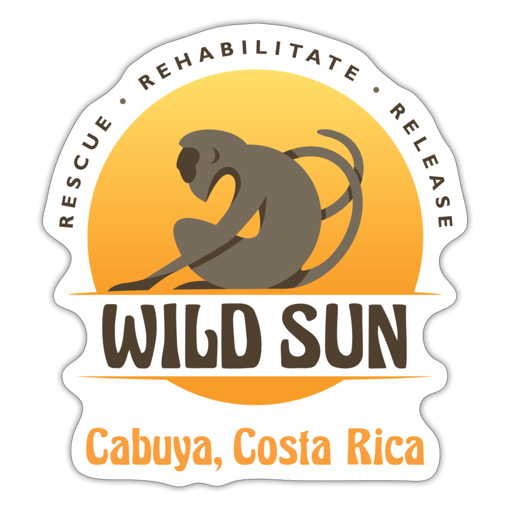 Wild Sun Cabuya Sticker Color Logo - white matte