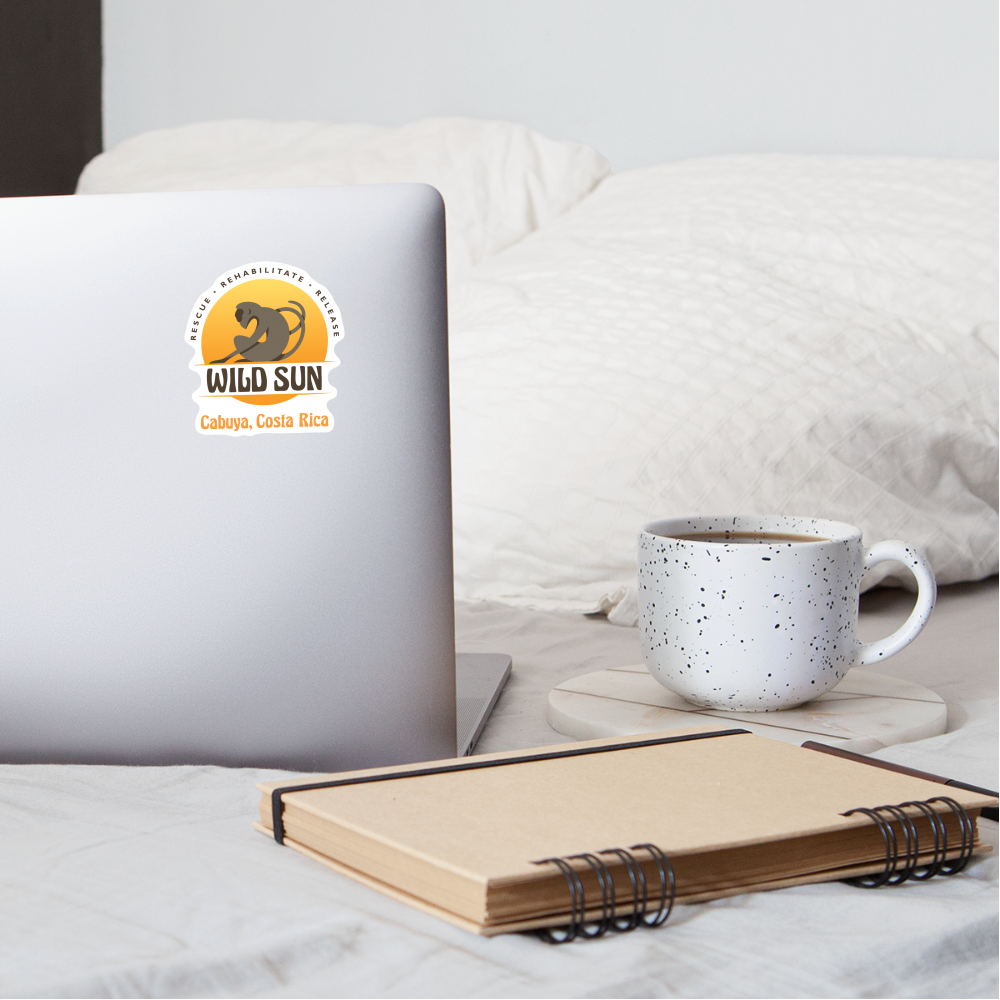 Wild Sun Cabuya Sticker Color Logo - white matte