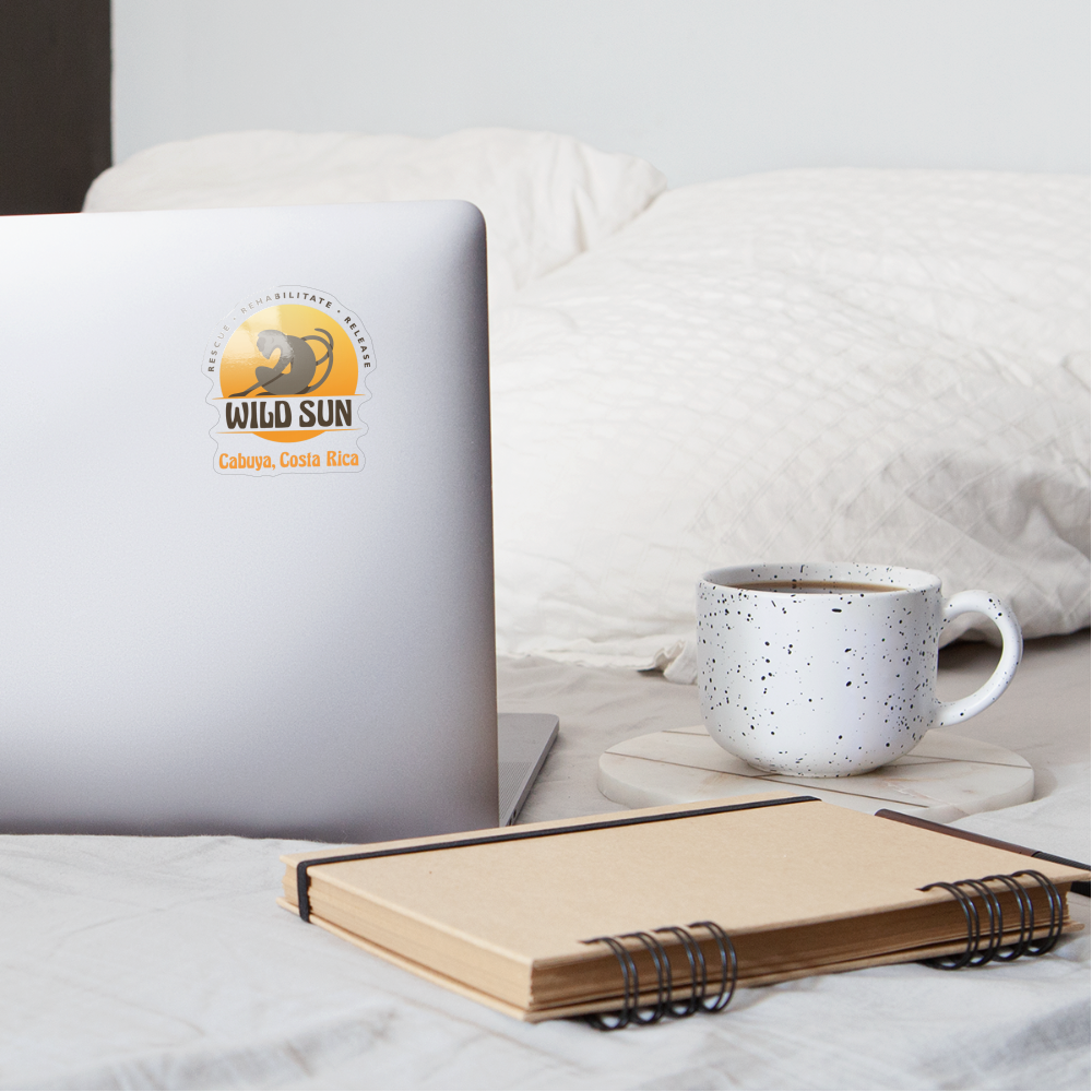 Wild Sun Cabuya Sticker Color Logo - transparent glossy