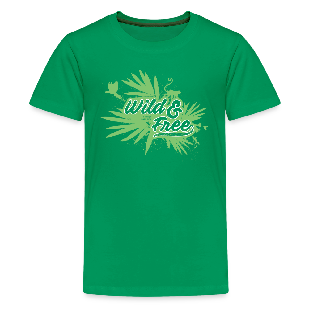 Wild & Free Kids' Premium T-Shirt Green - kelly green