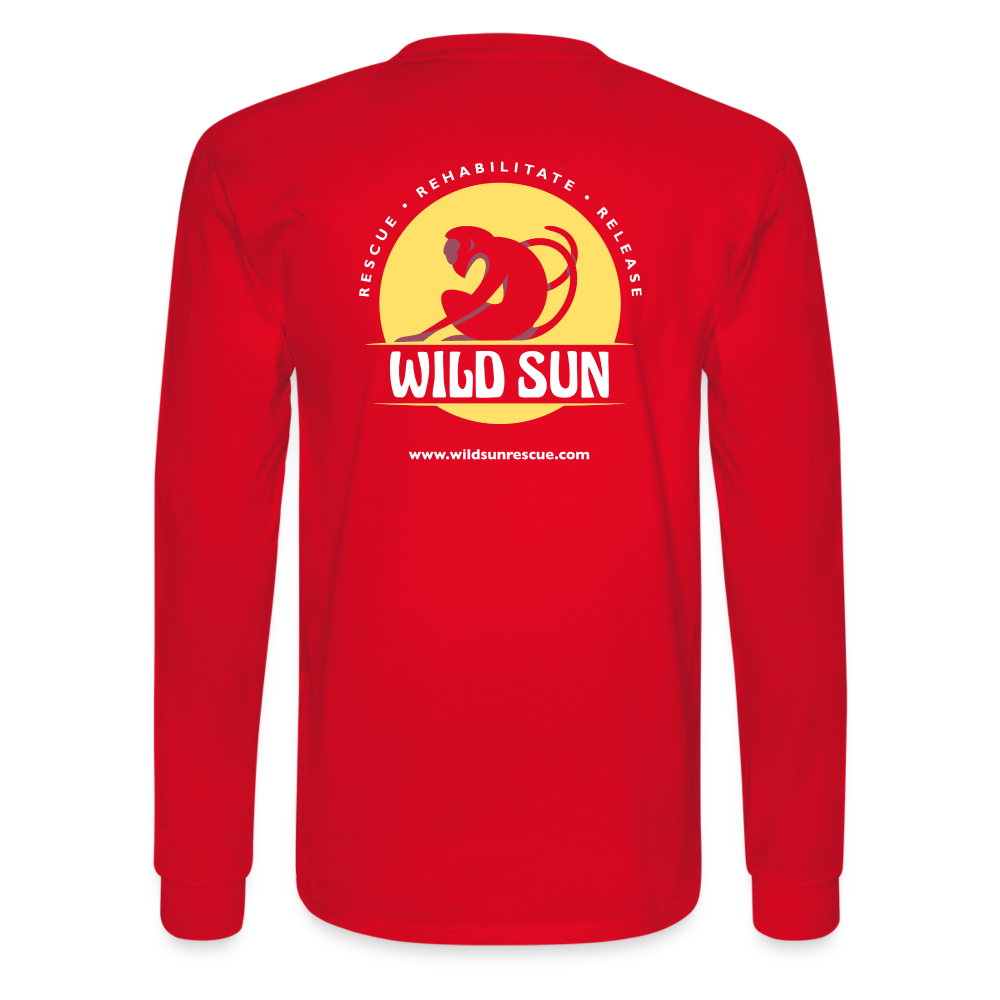 Wild & Free Men's Long Sleeve T-Shirt Red - red