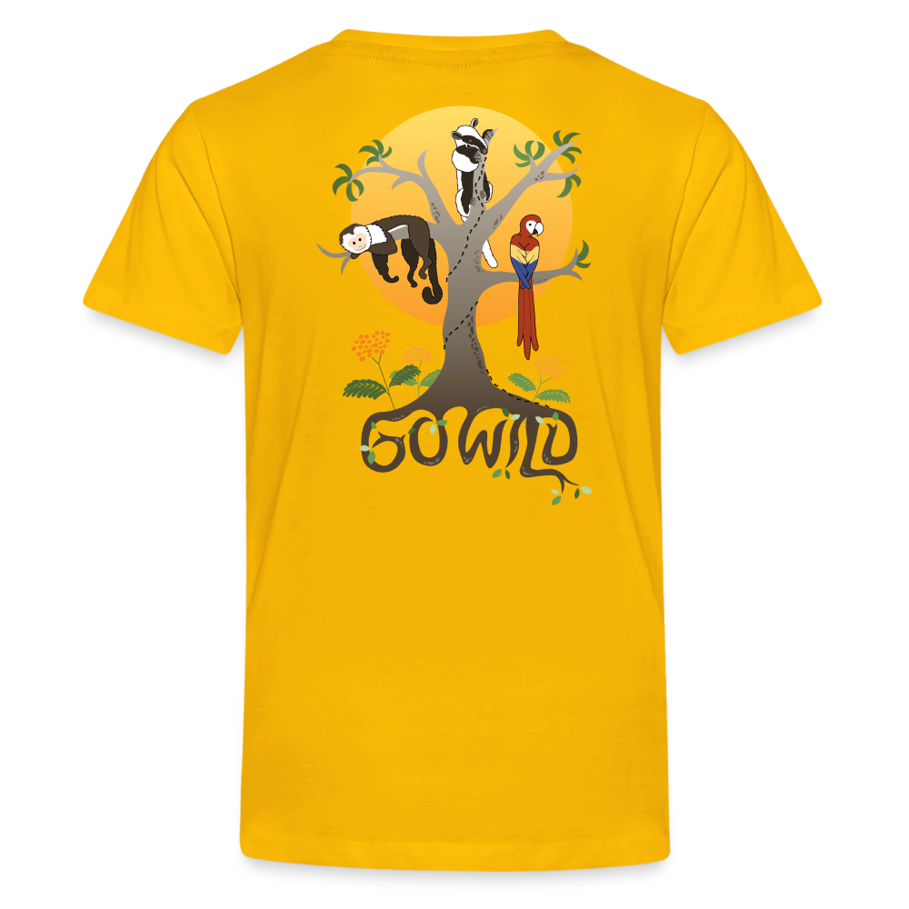 Go Wild Kids' Premium T-Shirt - sun yellow