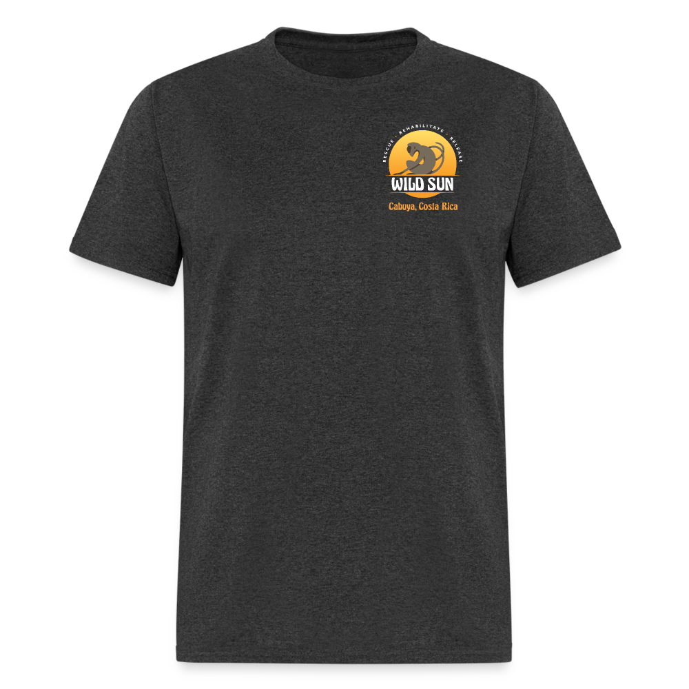 Go Wild Unisex Classic T-Shirt White Graphic - heather black