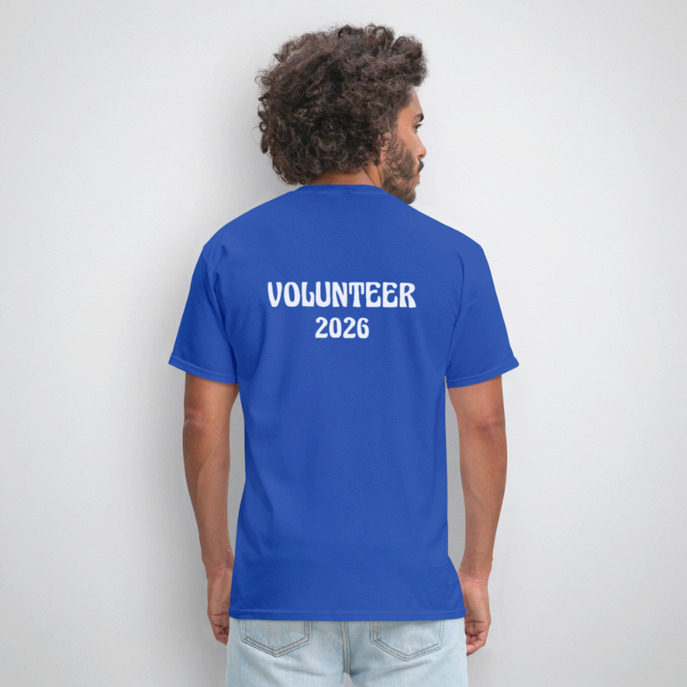 Volunteer 2026 T-Shirt - royal blue