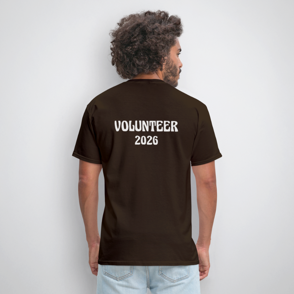 Volunteer 2026 T-Shirt - brown