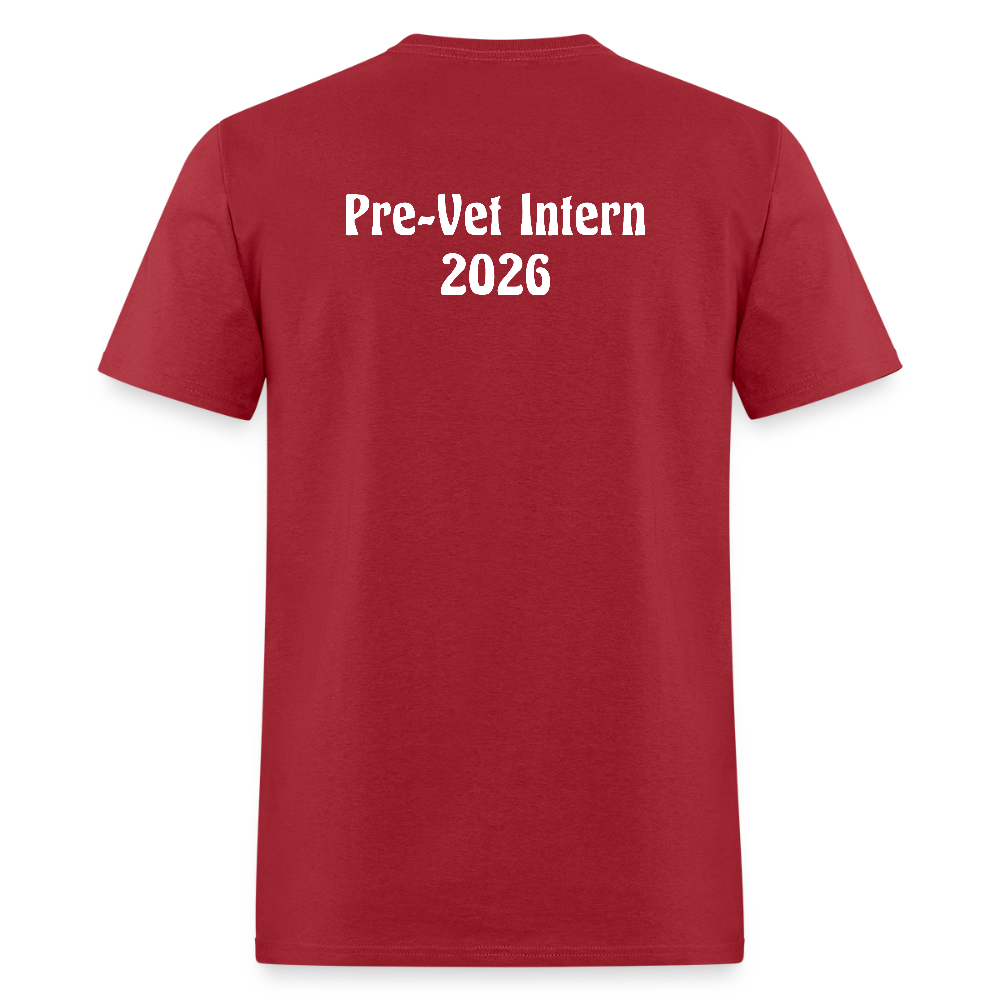 Pre-Vet Intern T-Shirt 2026 - Unisex Classic - dark red