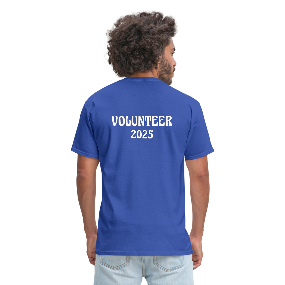 Unisex Classic T-Shirt - For Volunteers 2025 - royal blue