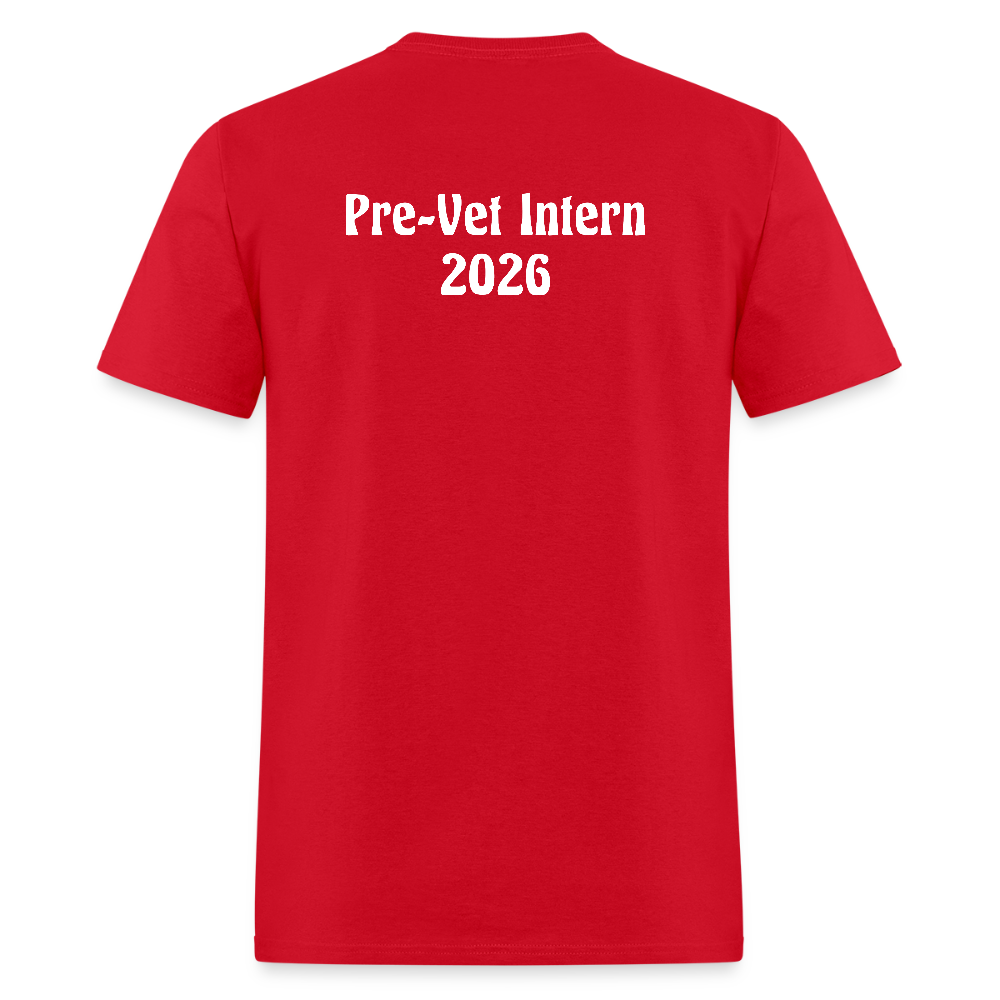 Pre-Vet Intern T-Shirt 2026 - Unisex Classic - red