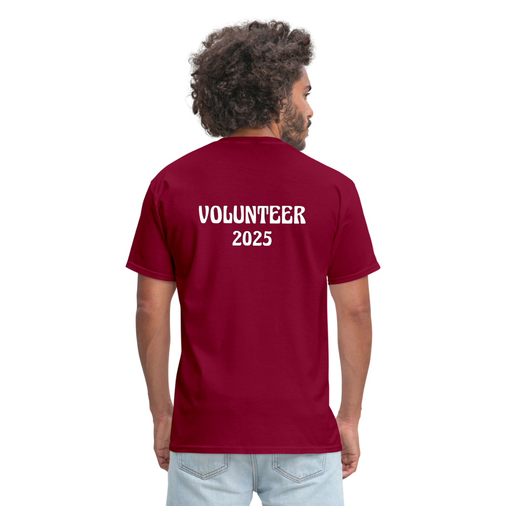 Unisex Classic T-Shirt - For Volunteers 2025 - burgundy