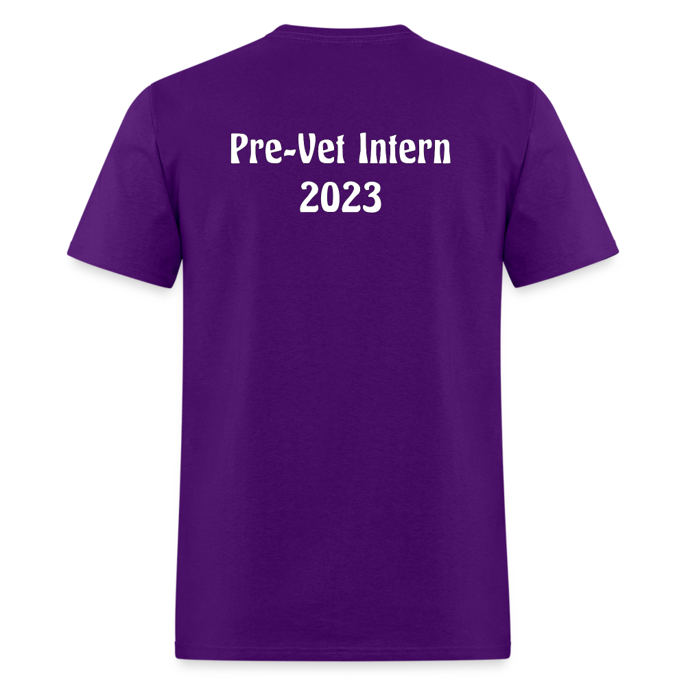 Unisex Classic Pre-Vet Intern T-Shirt - purple