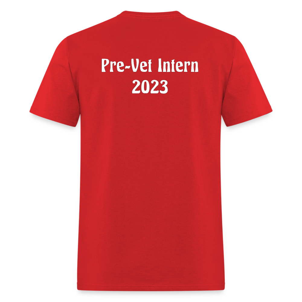 Unisex Classic Pre-Vet Intern T-Shirt - red