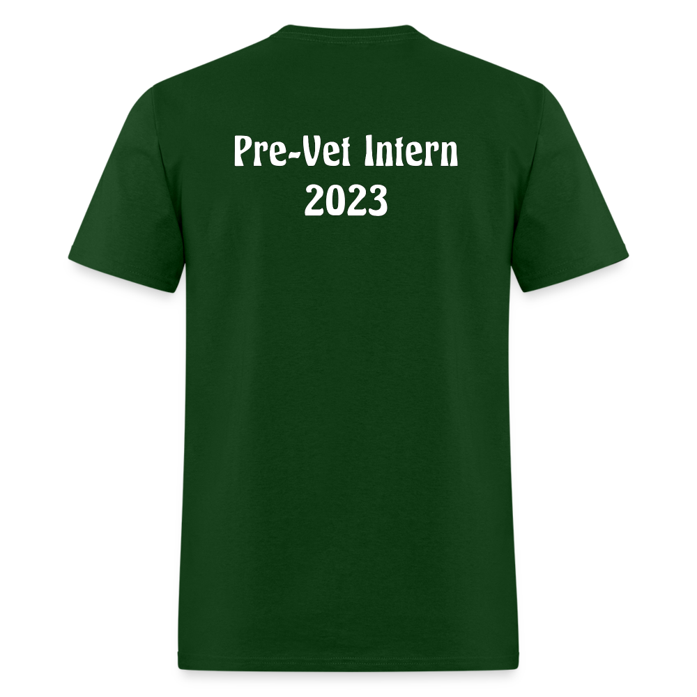 Unisex Classic Pre-Vet Intern T-Shirt - forest green