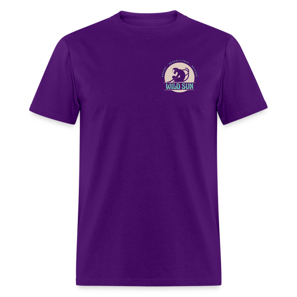 Respect The Locals Unisex T-Shirt - Gray Logo - purple