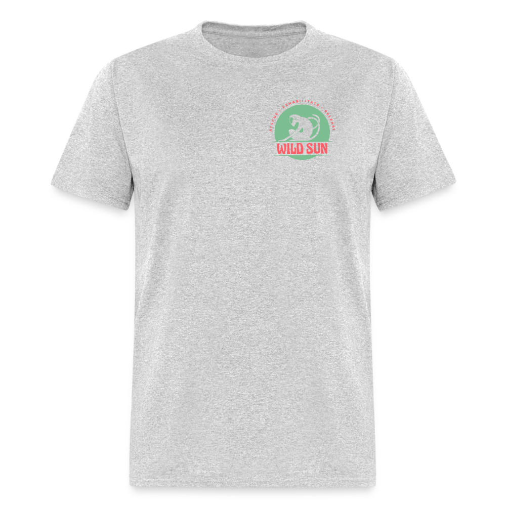 Respect The Locals Unisex Classic T-Shirt - Green Logo - heather gray