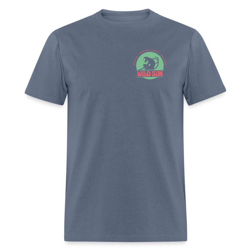 Respect The Locals Unisex Classic T-Shirt - Green Logo - denim