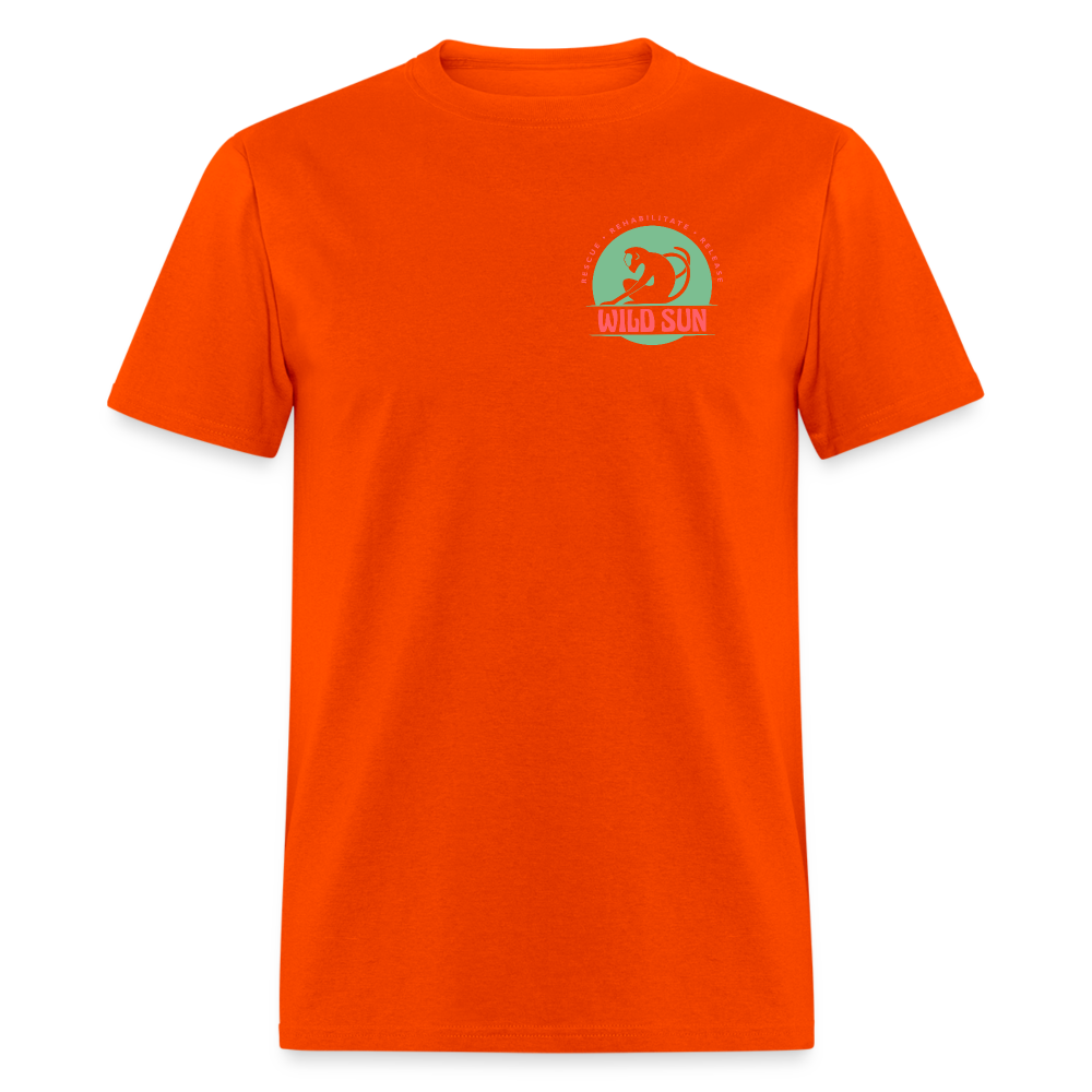 Respect The Locals Unisex Classic T-Shirt - Green Logo - orange