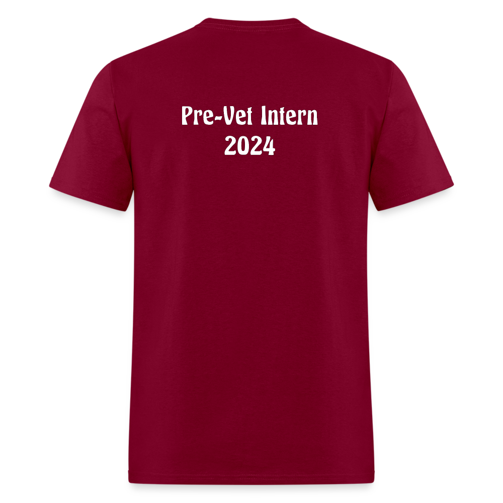 Unisex Classic Pre-Vet Intern T-Shirt 2024 - burgundy