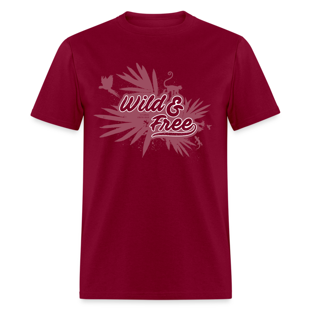 Wild & Free Unisex Classic T-Shirt Rose - burgundy