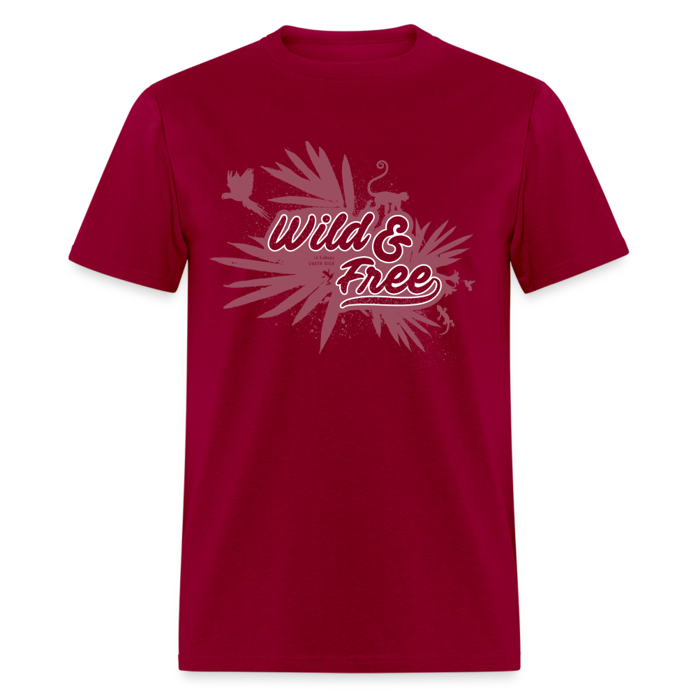 Wild & Free Unisex Classic T-Shirt Rose - dark red