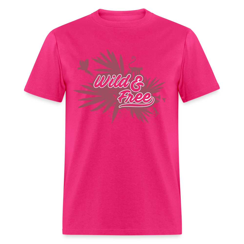 Wild & Free Unisex Classic T-Shirt Rose - fuchsia