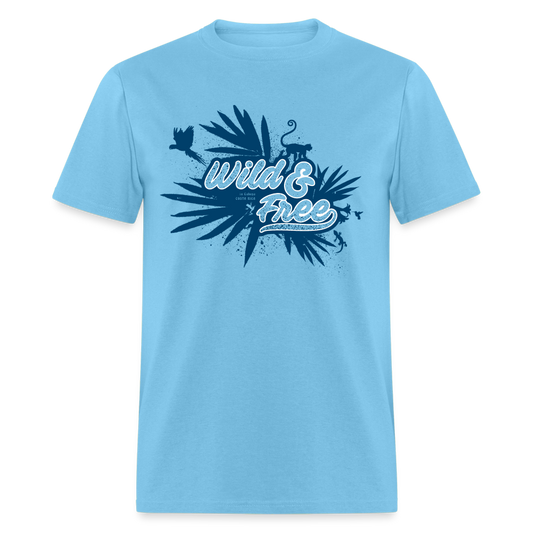 Wild & Free Unisex Classic T-Shirt Blue - aquatic blue