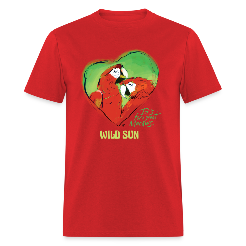 Great Macaws Unisex Classic T-Shirt - red