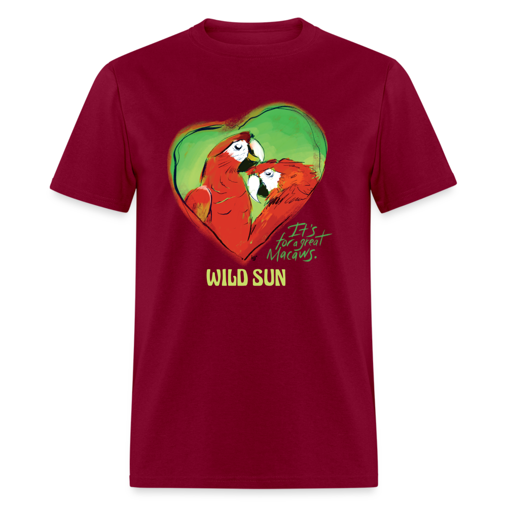 Great Macaws Unisex Classic T-Shirt - burgundy