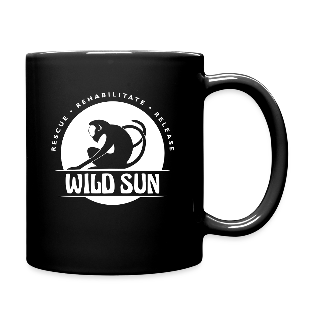 Wild Sun Mug White Logo - black