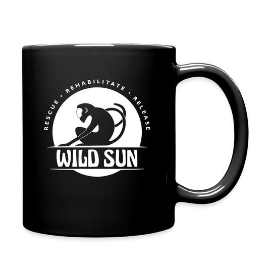 Wild Sun Mug White Logo - black