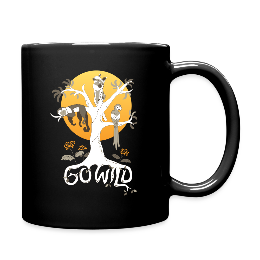 Go Wild Mug White Graphic - black